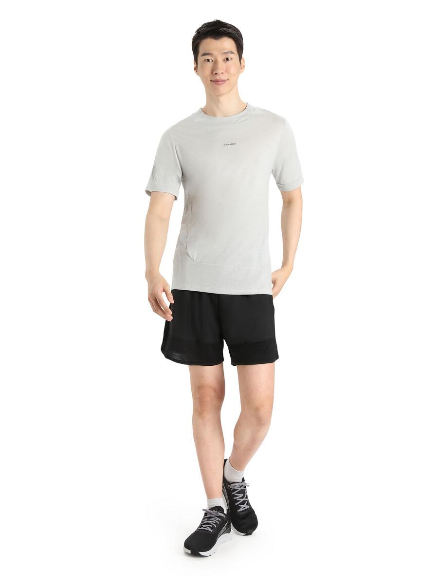 Black Men's Icebreaker ZoneKnit™ Merino Shorts | USA 1110BEXC